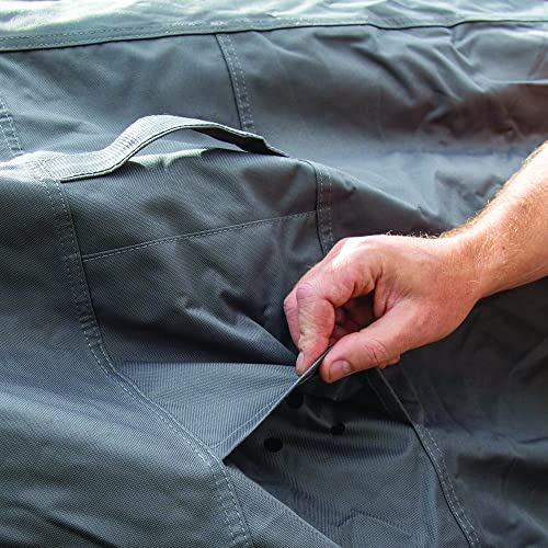 Maypole 6 Seater Rectangular Table & Chairs Covers 600D Oxford Heavy Duty Water Resistant PVC Lined