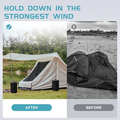MRWiZMS Gazebo Water Weights Bag, Portable Leg Weights Water Fillable Weights,Leg Weights for Pop Up Gazebo,Patio Umbrella, Outdoor Furniture,4 P