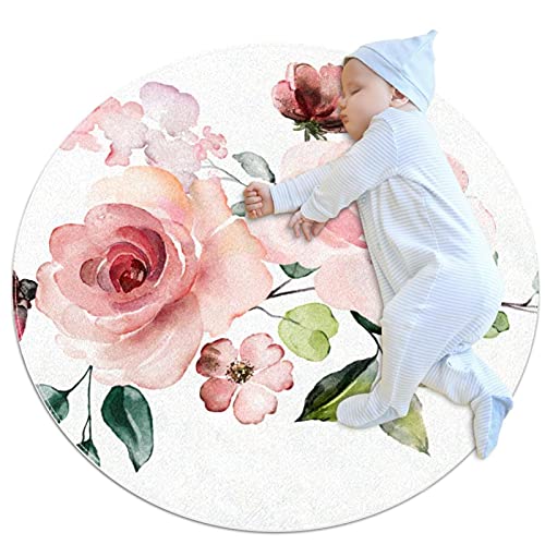 Pirate Shark CocoRound Floor Mat Soft Circular for Living Room Bedroom Playroom Home Carpet Office Swivel Chair Bedroom Bathroom Indoor Outdoor E