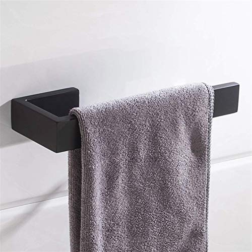HIGOH Towel Rack Towel Holder 4Pc Bathroom Accessories Set Towel Bar,Towel,Coat Hook,Stainless Steel Matte Towel Bar Bathroom Hardware