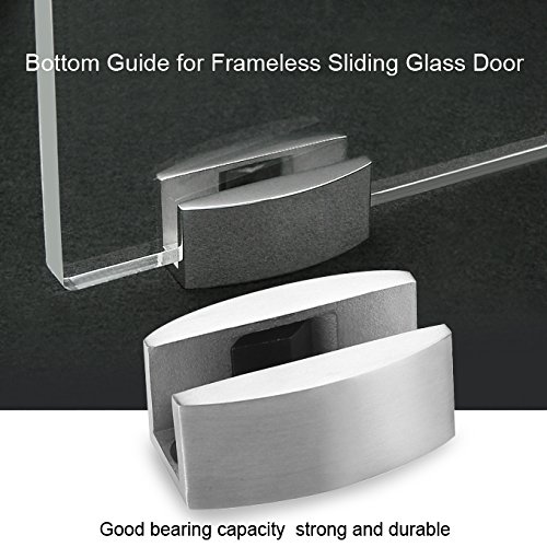 Garosa 304 Stainless Steel Floor Bottom Guide Replacement for Frameless Sliding Glass Doors