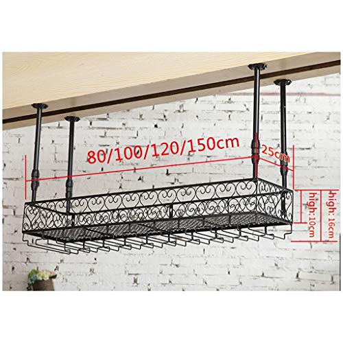 Ceiling Wine Rack Stylish Simplicity Down Simple Style Multi-Function Living Room Creative Display Storage Wine Rack -Restaurant Kitchen Bar Floa