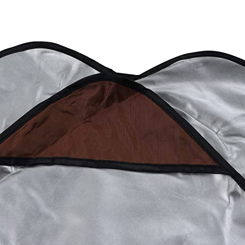 Zerodis Swing Canopy Cover Replacement for Outdoor, Patio Garden Canopy Porch Top Cover (Swing Is Not Included), 75x52x6in(Coffee)