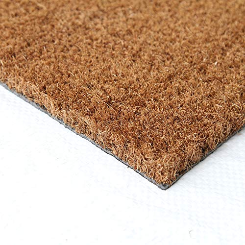 Coco & Coir Door Mats Indoor/Outdoor | Non Slip Bold Stag Head Design Entrance Mat (Stag Head 45cm x 75cm)