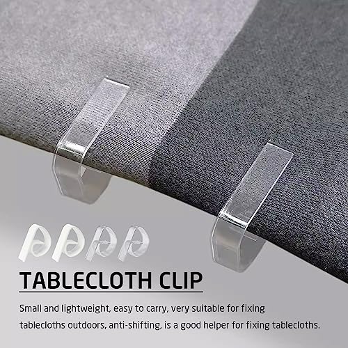 GVSAVY 36pcs Tablecloth Clips, Plastic Tablecloth Clips, Thick Tablecloth Clips, Tablecloth Holder, for Thick and Thin Tables Indoor and Outdoor