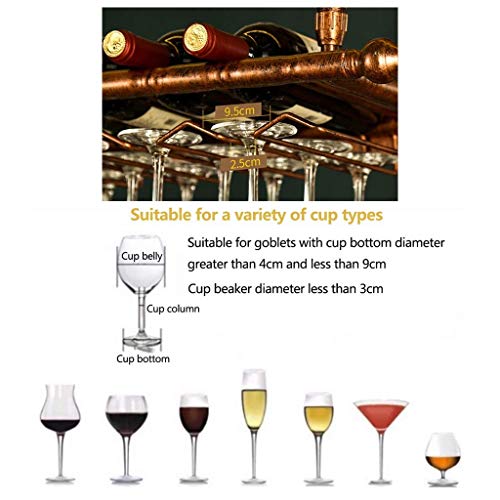 Stylish Simplicity Industrial Retro Stylish Simplicity Wine Glass Holder Metal Simple Creative Display Home Goblet Rack Kitchen Cutlery Bottle Ra