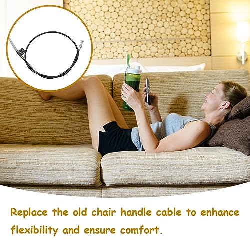jeufun 1 Pcs Metal Recliner Replacement Parts Cable,Universal Recliner Cable Pull Handle Replacement Parts Chair Cable,Sofa Chair Couch Release L