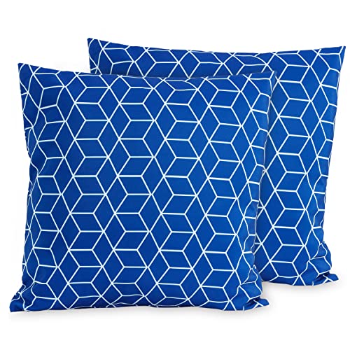 Gardenwize - Pack of 2 Outdoor Scatter Cushions, Garden Furniture Cushions - Covers & Pillows (Gold Palm)