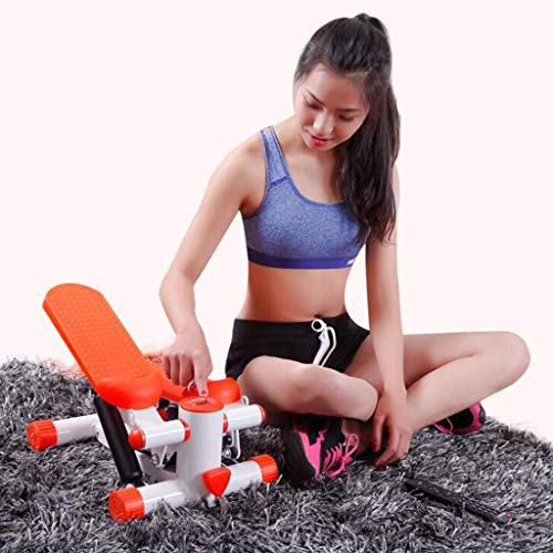 N/A Stepper of Exercise Protable Stand Up Stepper for Home Use Adjustable Height and Resistance Orange 38.5 * 31 * 36cm