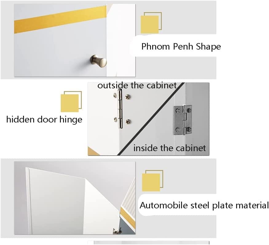 LILIKY Creative Circular Column Cylinder Rotary Shoe Cabinet Multi-function Entrance Hall Narrow Balcony Storage (Color : B, Size : 50 * 13.8in)