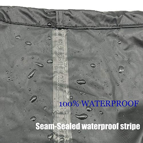 Orqihod Garden Furniture Covers Waterproof, 600D Heavy Duty Outdoor Square Table Cover with Buckle Straps, Tear-Resistant, Windproof, Grey Protec