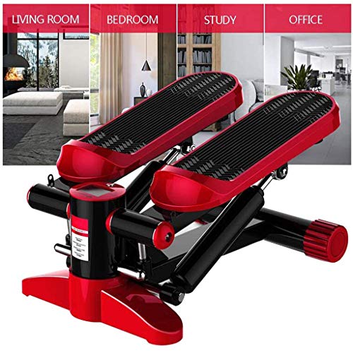 LLRYN Fitness Mini Stepper with Band, Household Gym Hydraulic Mute Stepper Multi-Function Pedal Indoor Sports Stepper Legs