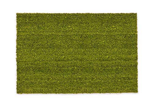 Carpido Non-slip coconut mats, antibacterial door mats, for covered outdoor use, sustainable natural fibres, 100% coconut, 40 x 60 cm, grey