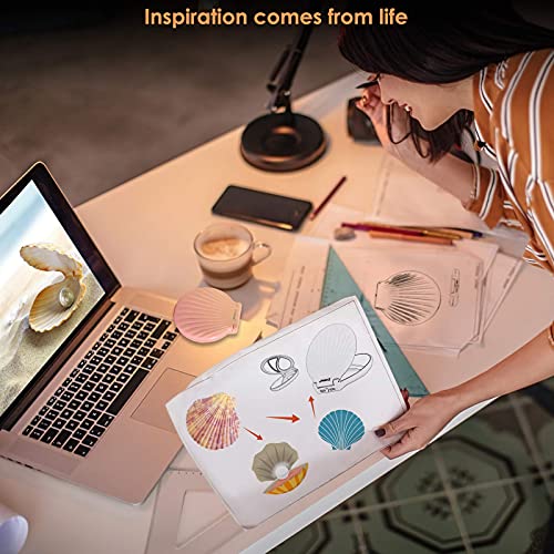 Folding Travel Mirror Lighted Makeup Mirror (White)