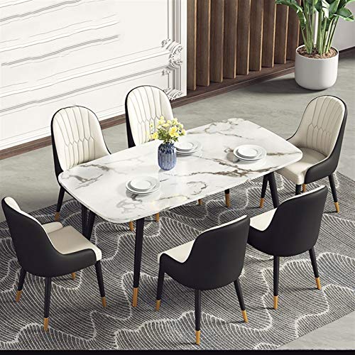 dining chair Kitchen Dining Room Furniture Chairs Modern PU Leather Design Dining Chair Soft Padded Seat Office Lounge Chair Reception Chair (Col