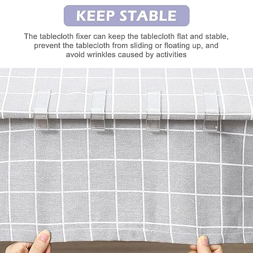 OTAIVE 24pcs Tablecloth Clips Table Cover Clamps Picnic Table Cloth Clips for Outdoor Tables Table Cloth Holders Clips for Indoor & Outdoor, Picn