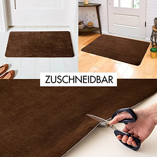 MIULEE Door Mat Indoor and Outside Front Door Mat Washable Ultra-Thin Doormats Dirt Trapper Door Mats Indoor Entryway Rug Non Slip Door Rugs Abso