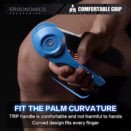 LifeTech Hand Grip Strengthener Workout, Adjustable Hand Exerciser Wrist Forearm Trainer, Foldable Strength Training Gripper Updated, Portable St