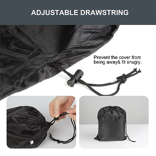 Kcgani Large Non-Folding Treadmill Cover, Dustproof Waterproof Running Machine Protective Cover with Drawstring, Water-Resistant Fitness Equipmen