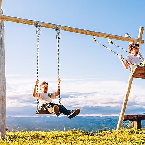 MIVIDE 2 pack Heavy Duty Swing Hangers, Hammock Hook for Wall, Wood, Stainless Steel 360° Rotate Swing Hook for Yoga Hammock Chair