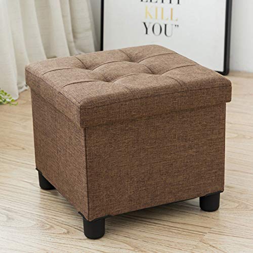 LUKEO Shoes Changing Stool Shoes Cabinet Clothing Store Sofa Stool Domestic Bed End Storage Stool Storage Box Can Sit On Adult (Color : Argento)