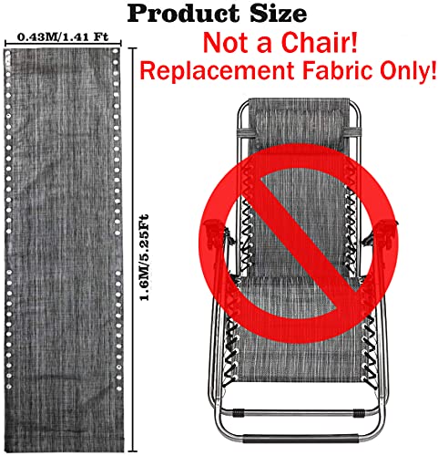 Moksha Studio Zero Gravity Chair Replacement Fabric, Anti-Gravity Folding Lounge Repair Cloth Part for Outdoor Patio Backyard Beach Pool Lawn Cam