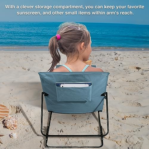Homecall Beach mat polyester backrest adjustable blue