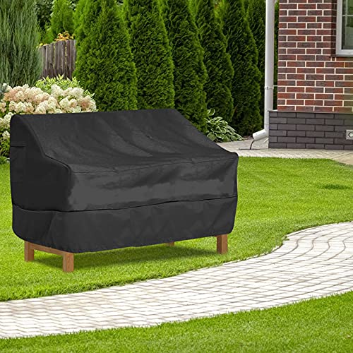 Opaltool Garden Sofa Cover, 210D Oxford Waterproof Garden Furniture Cover Outdoor Patio Cover with Air Vent for Chair Sofas (M: 193 * 83 * 84cm)