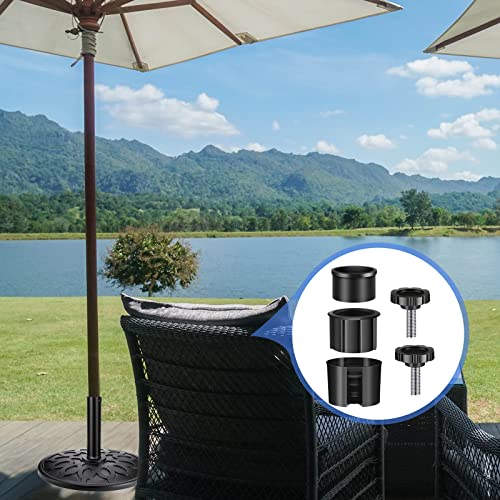 Parasol Base Replacement Screw 2 Pcs Garden Parasol Base Stand Hole Ring Plug Cover 2 Pcs M8 Thread Replacement Hand Knob 1 Pcs Pipe Sleeves, Par