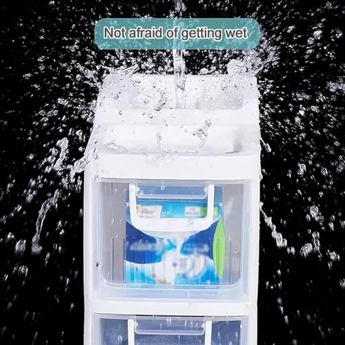 Shykey Small Bathroom Floor Cabinet Organizer, Large Capacity Side Toilet Cabinet, Slim Bathroom Storage Cabinet Free Standing Toilet Paper Holde