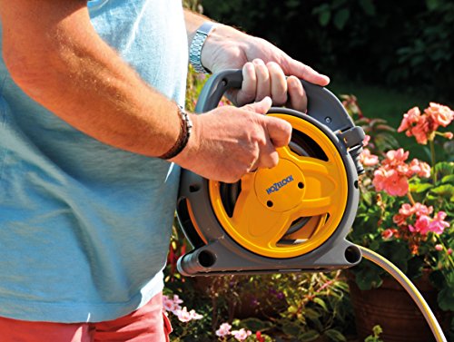 HOZELOCK - Mini Reel "Pico Reel" 10m : Ideal for Patios, Balconies and Small Gardens, Compact Streamlined Reel, Effortless Rewinding, Supplied wi