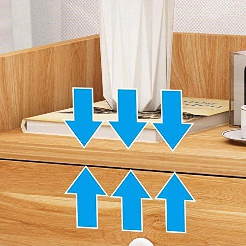 JYDQM Double Drawer Design Bedroom Bedside Table, Simple Bedside Table Bedroom Wooden Locker