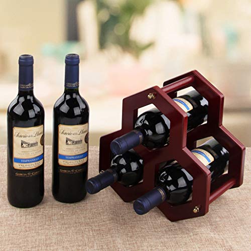 NEOCHY Wine Rack Solid Home Vintage Wine Cabinet Display Rack Wine Living Room Decoration Shelf