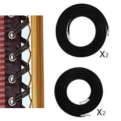 Replacement Cord for Zero Gravity Chair, 4 Pack Universal Replacement Elastic Cords Repair Tool Kit for Sun Loungers, Garden Chairs, Outdoor Recl