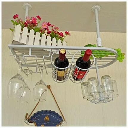 Stylish Simplicity Wine Glass Holder Vintage Iron Inverted High Glass Holder Simple Creative Display Decoration Stylish Simplicity Bottle Holder