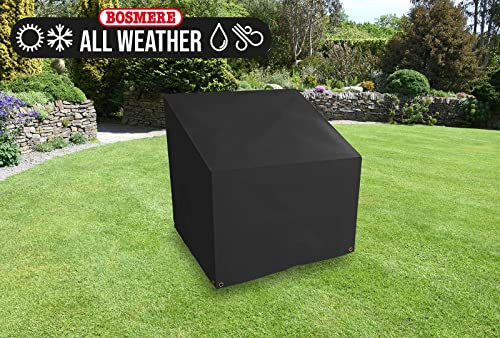 Bosmere All-Weather Modular Garden Armchair Cover, 100% Waterproof, UV Protected, Heavy Duty 600D Oxford Fabric, L93 W93 H68cm, AM615C
