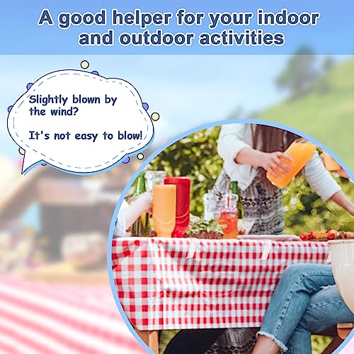 FRIUSATE 20Pcs Plastic Tablecloth Clips Transparent Table Cloth Clip Clear Tablecloth Weight for Outdoor Picnic Tables Table Cloth Holder Table C