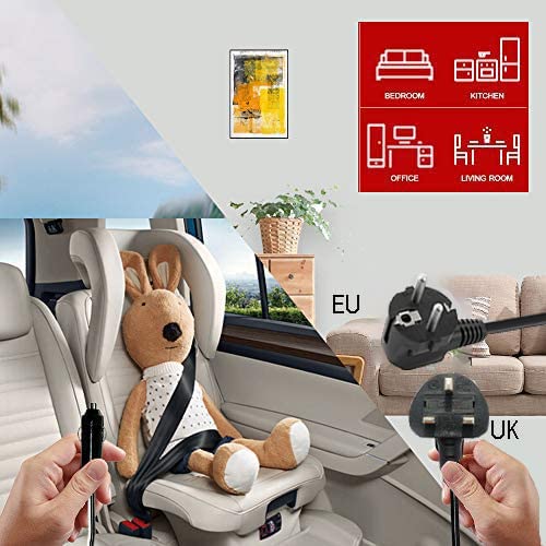 Smad 12v Fridge 40l, Campervan Fridge for RV Van Truck Camper Caravan, Quiet Freightliner Cascadia 12V Truck Refrigerator with Lock, 12v 240v Mot