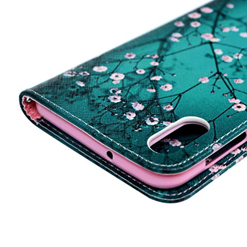 Samsung Galaxy A10 Case, Shockproof PU Leather Flip Notebook Wallet Case with Magnetic Closure Stand Card Holder ID Slot Money Pouch Folio TPU Bu