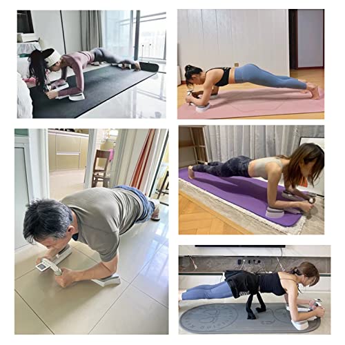 GuangTouL Plank Trainer, Multifunctional plank core trainer with timer, Abdominal Muscle Trainer, Flat Support Trainer Fitness Equipment, Home Fi