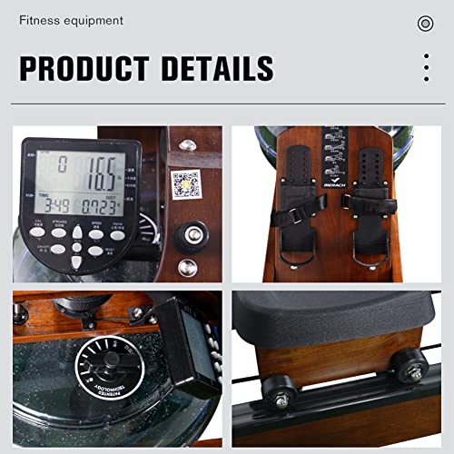 NAMVI Water Resistance Rowing Machine, Machine for Home Use Rower Machine with Aluminum Slide Rail, 6 Adjustable Resistance & LCD Monitor, for Ho