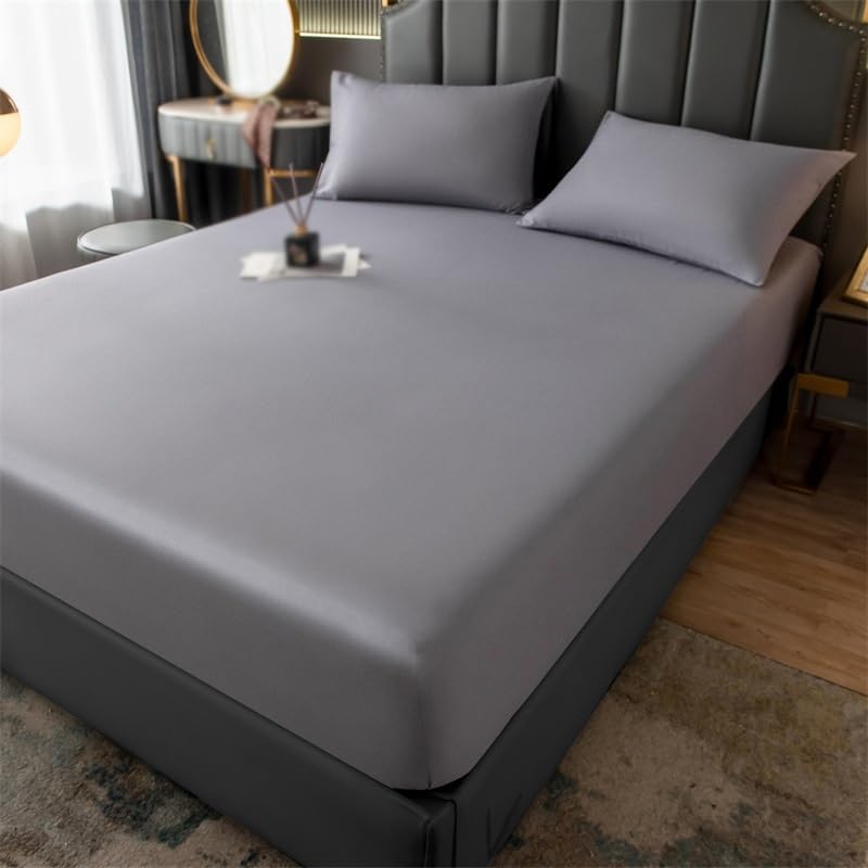 LIUZH Washable Single Double bed Cover Four Seasons Universal Mattress Cover bed Cover Delicate Skin (Color : D, Size : 150 * 200cm)