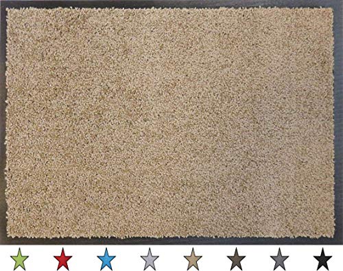 oKu-Tex Doormat | Dirt Trapper Mat | Eco-Clean | Silver/Grey | Recycled Rubber | for Indoor | Entrance Area/Front Door/Staircase/Hallway | Non-Sl