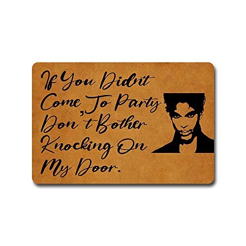 SSanyyL Spanish Welcome Doormat No Se Aceptan Visitas Sin Chisme Doormat Home and Office Decorative Indoor/Outdoor/Kitchen Mat Non-Slip Rubber 23