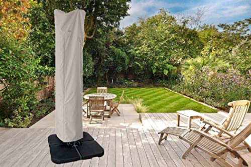 Garden Balsam Patio Umbrella Cover for 9ft to 11ft Offset Umbrella, Water Resistant, Curved Cantilever and Straight Pole Parasol Outdoor Umbrella
