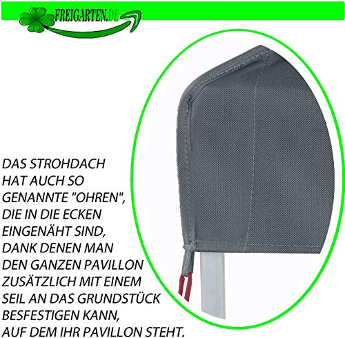 freigarten.de - Replacement Roof for Gazebo 3 x 3 m Waterproof Panama PVC Soft 370 g/m² Extra Strong Model 1