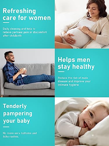 Portable Bidet for Postpartum Care, 500ml Green Travel Bidet Portable Bidet for Toilet UK, Upside Squirt Portable Bidet Squeezable Hygiene Wash f