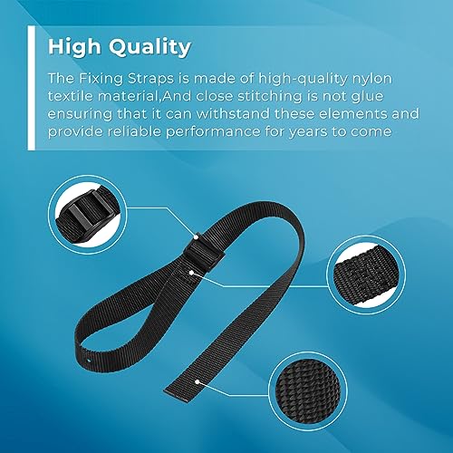 ArrogantF Nylon Fixing Straps with Plastic Buckles Compatible with Concept 2 Rowers Machine Foot Fitness Straps for Multipurpose Fixing Straps fo