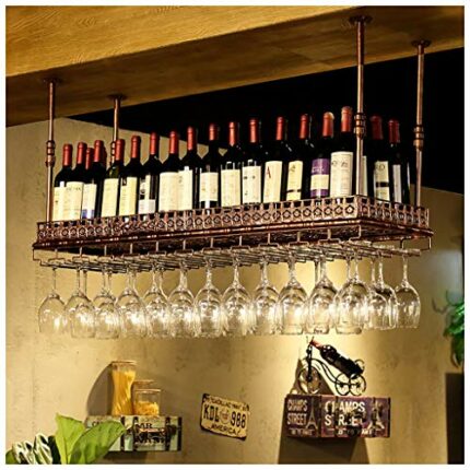 Stylish Simplicity Stylish Simplicity Industrial Retro Wine Glass Stylish Simplicity Wine Rack Metal Simple Creative Multi-Function Display Stora