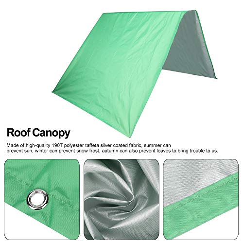 TOPINCN Outdoor Swing Cover Kids Playground Roof Canopy Patio Swing Cover Waterproof Cover Replacement Tarp Sunshade for Garden Patio(Green)